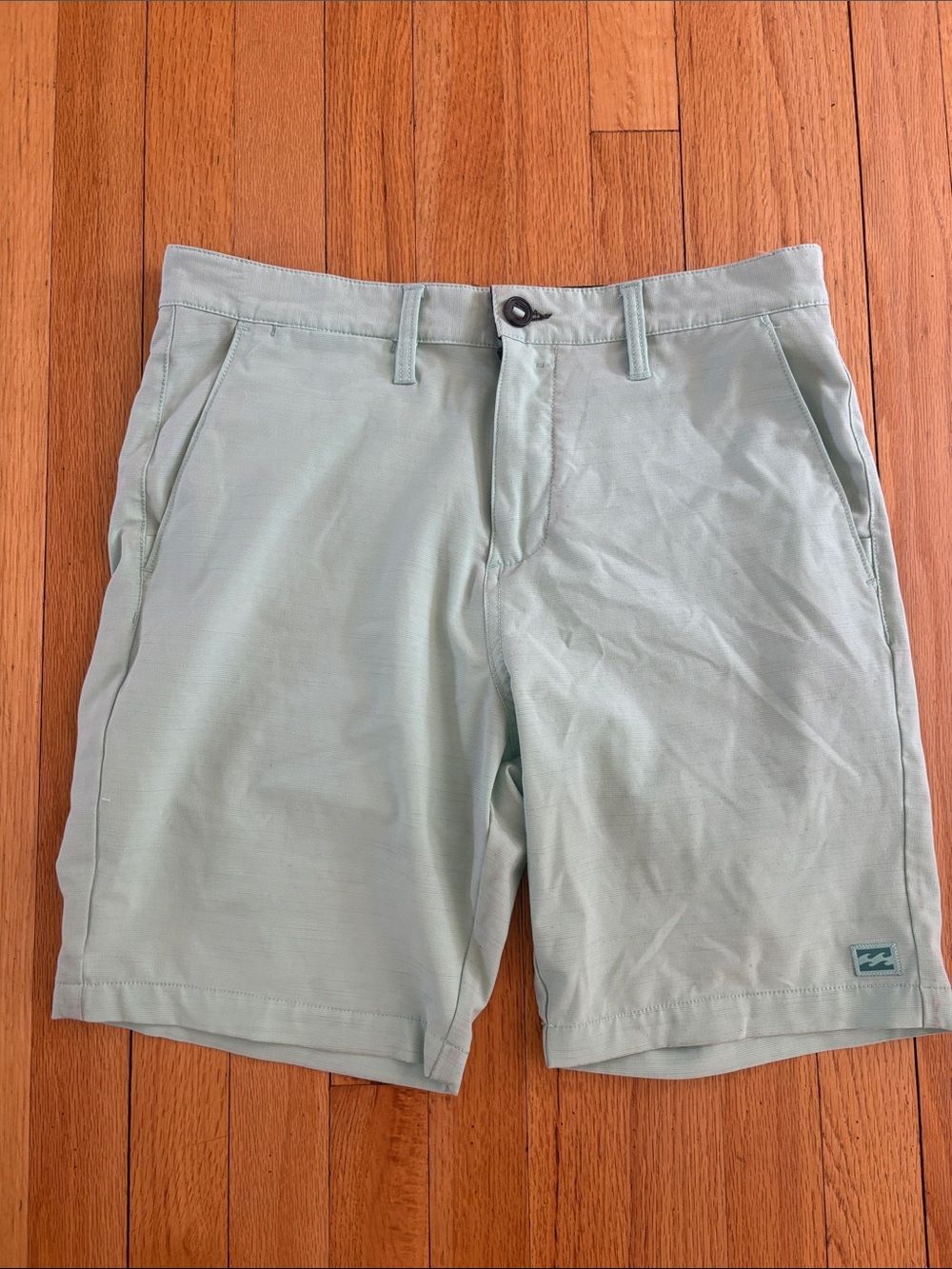 Billabong Men's Mint Green Flat Front Shorts